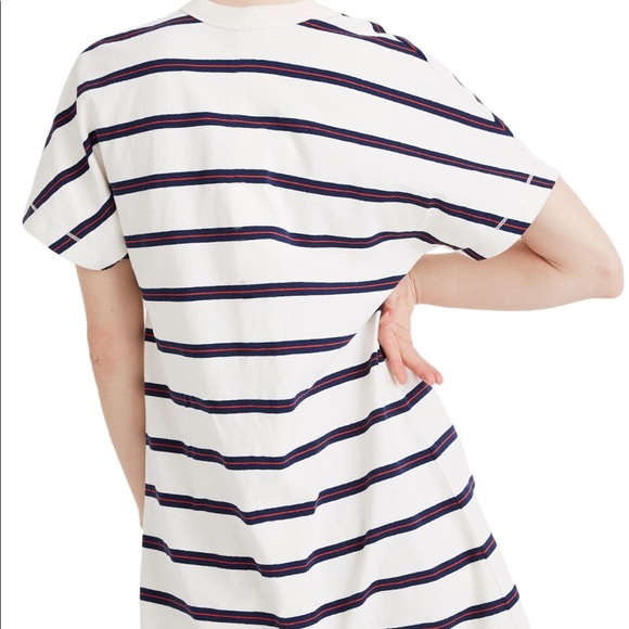 Madewell tomboy stripe pocket t-shirt dress XS - Picture 3 of 8
